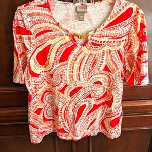 Chico's Sz 1 cotton shirt